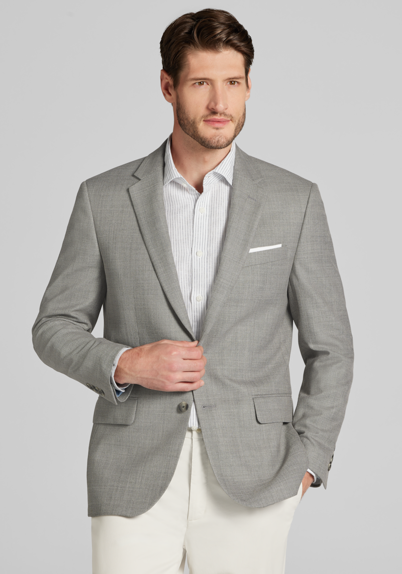 Men's Traveler COOLMOTION Slim Fit Sportcoat at Jos. A. Bank, Grey, Size 36 Short