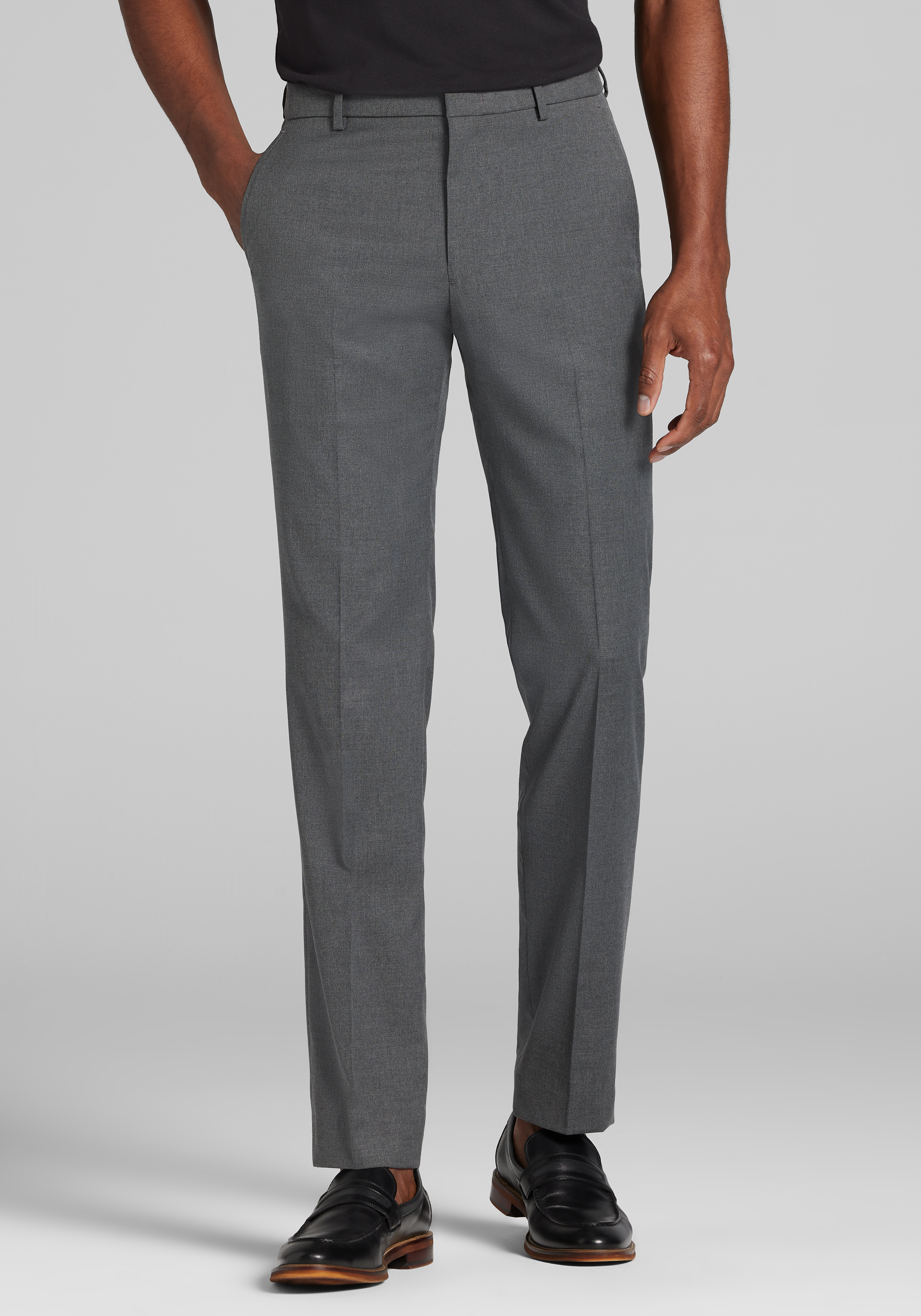 Jos. A. Bank Comfort Stretch Slim Fit Dress Pants , Grey