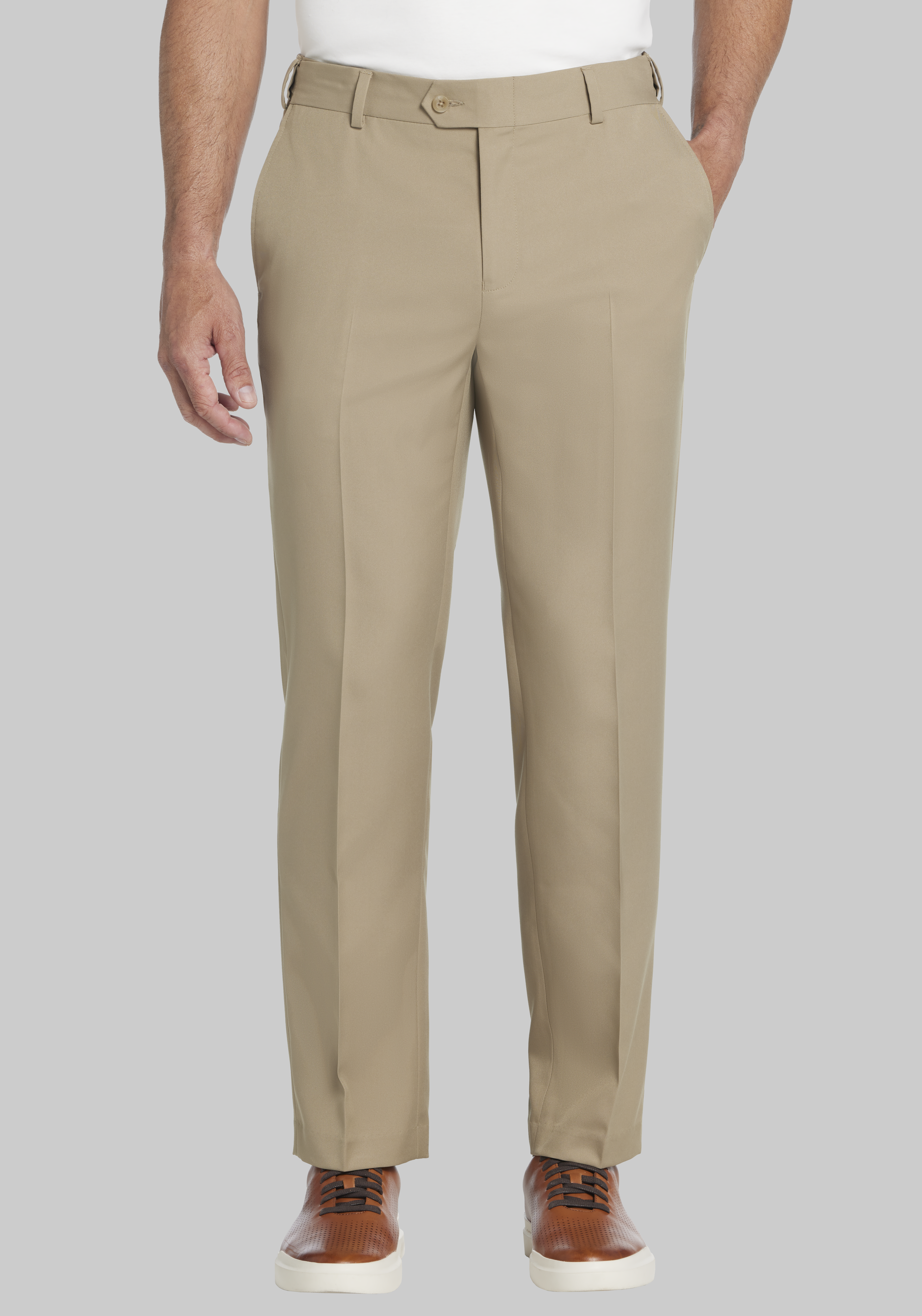 Men's Tailored Clean Silhouette Dress Pants
