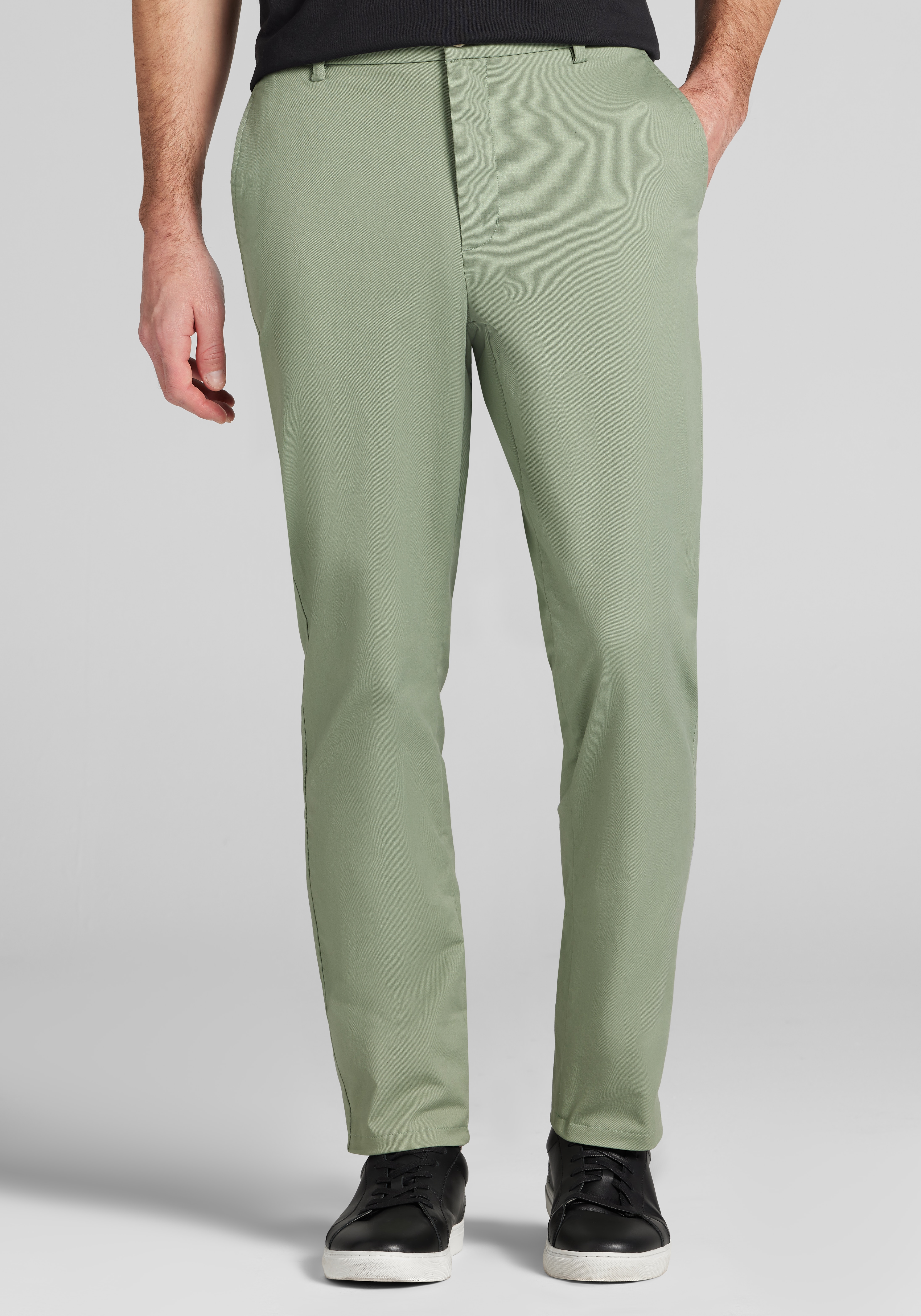 Men's Business Casual Green Pants