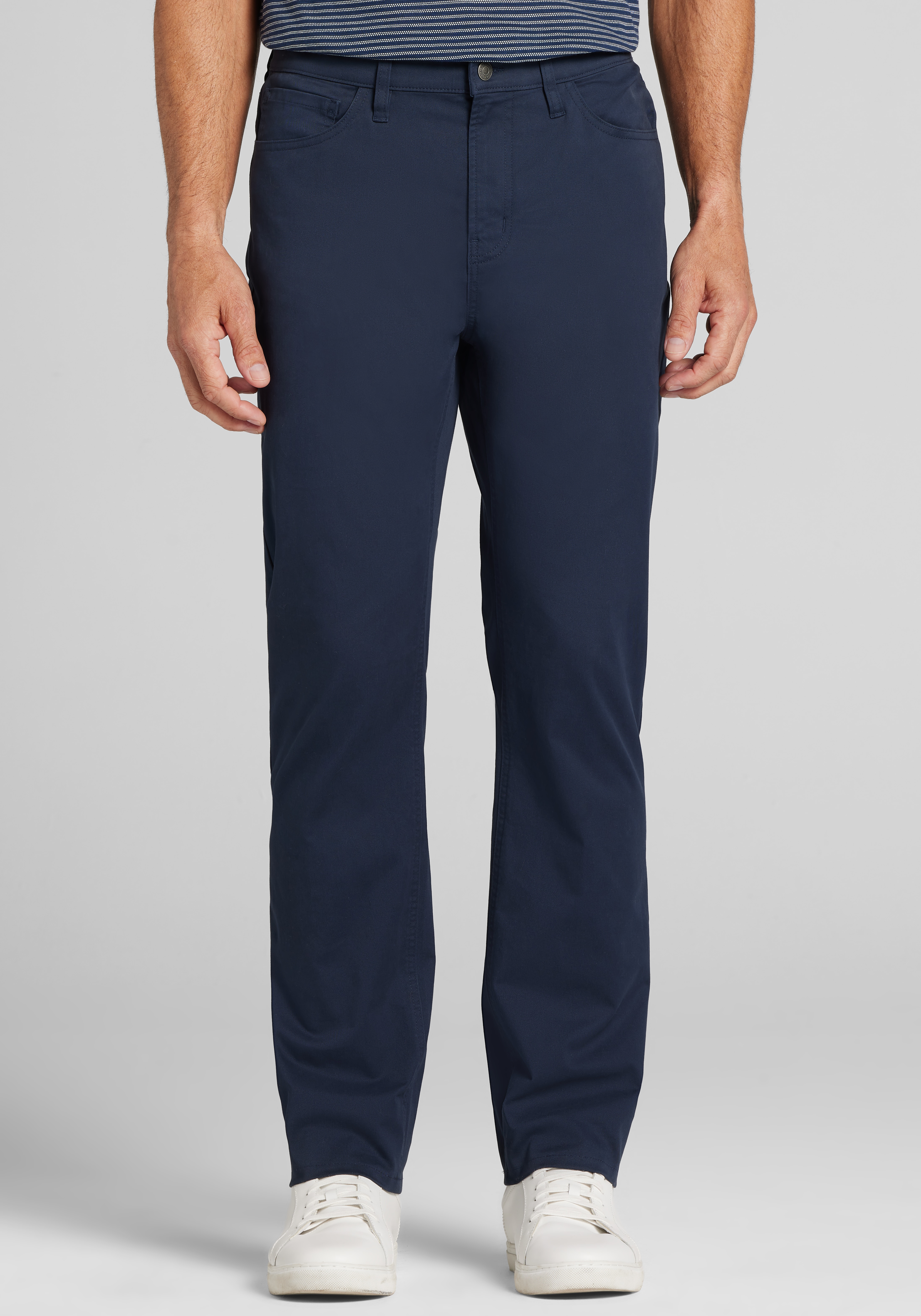 Cotton Blend Pants For Everyday Wear