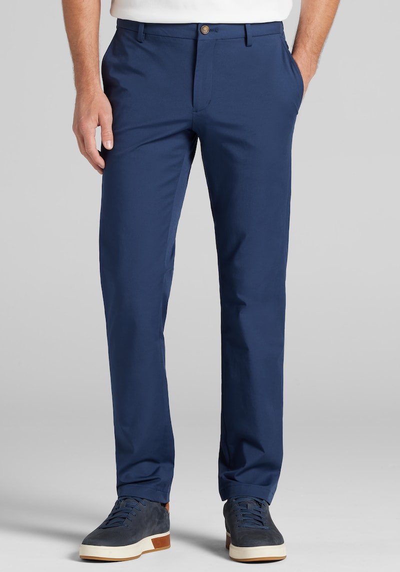 Men's Traveler Collection Performance Slim Fit Golf Chinos at Jos. A. Bank, Blue/Navy Blazer, Size 30x30 - Pants