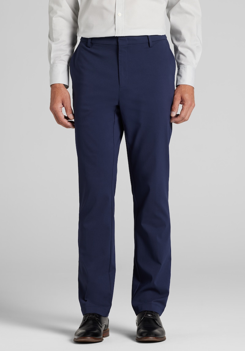 Men's Traveler COOLMOTION Tailored Fit Golf Chinos at Jos. A. Bank, Blue/Navy Blazer, Size 38x32 - Pants