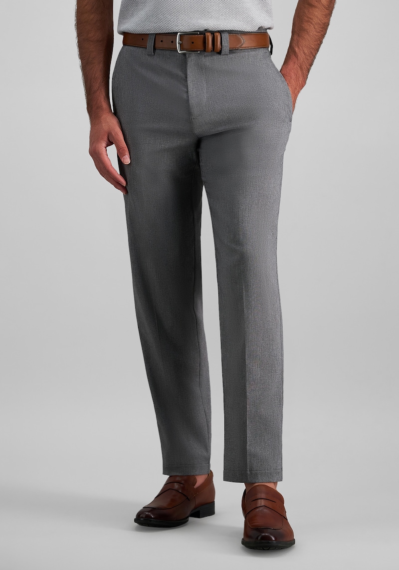 Men's Haggar CoolRight Straight Leg Performance Pants at Jos. A. Bank, Grey, Size 34x34