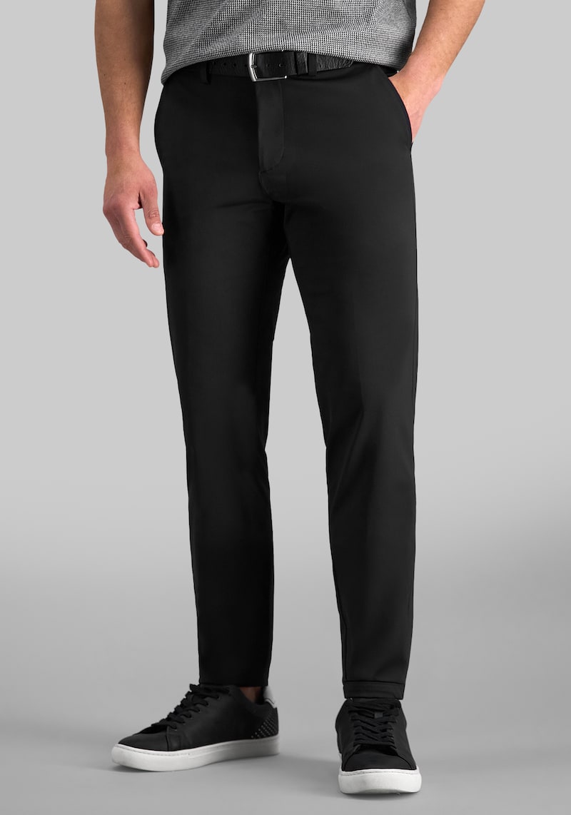 Men's Haggar Sport Travel Performance Straight Fit Flat Front Pants at Jos. A. Bank, Black, Size 36x29