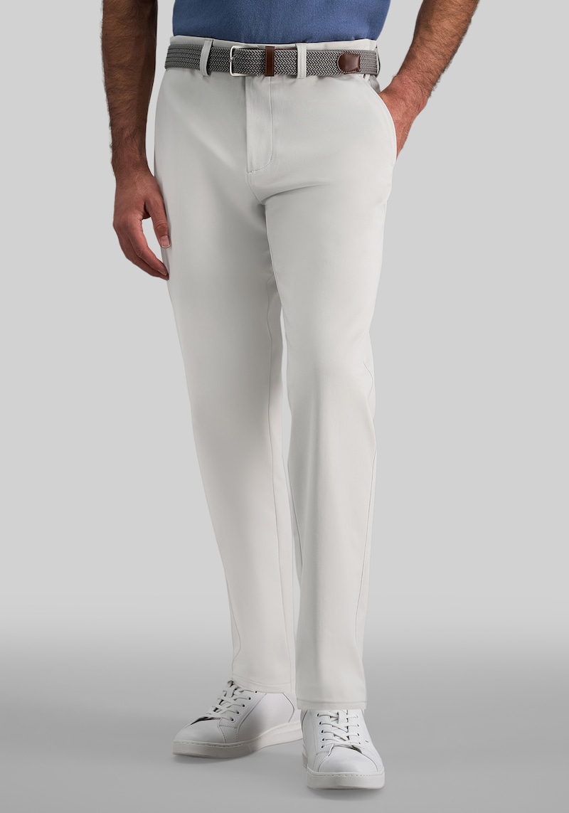 Men's Haggar Sport Travel Performance Straight Fit Flat Front Pants at Jos. A. Bank, Cream/Stone/White, Size 42x30