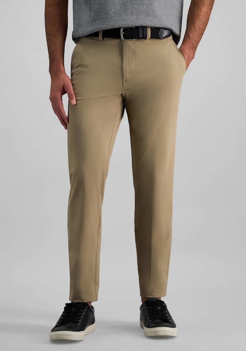 Men's Haggar Sport Travel Performance Straight Fit Flat Front Pants at Jos. A. Bank, Tan, Size 40x29