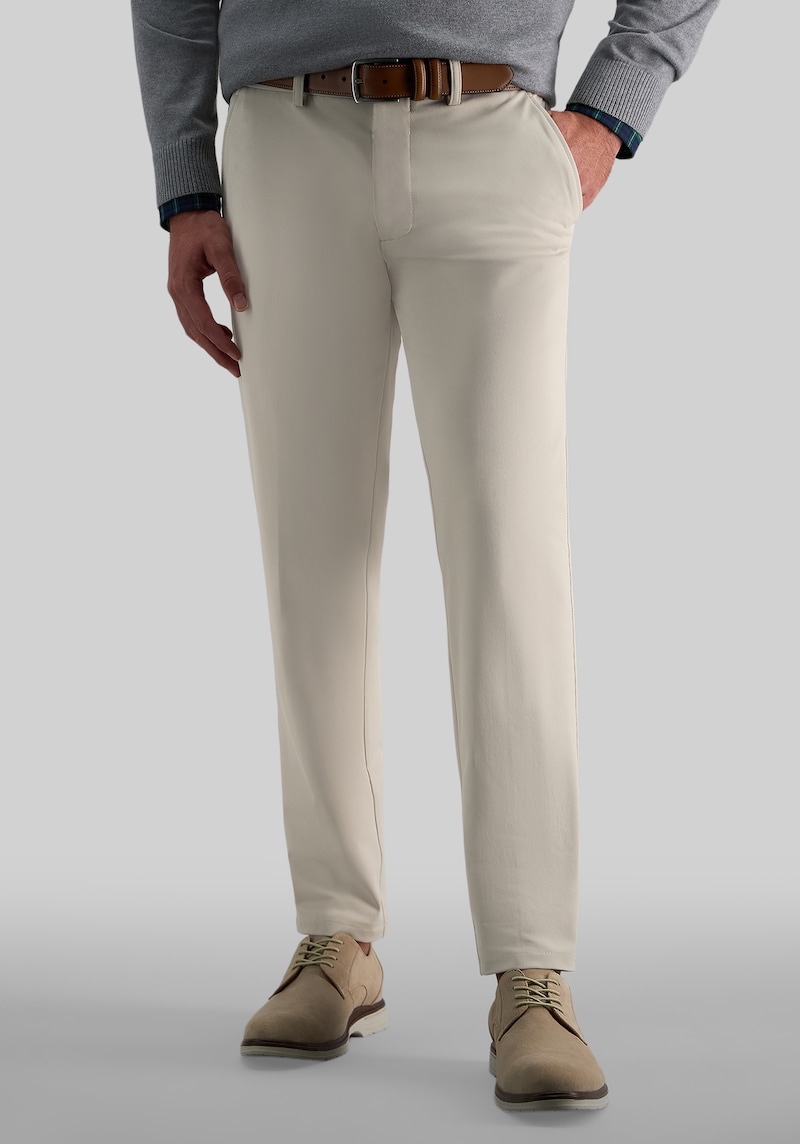Men's Haggar Sport Travel Performance Straight Fit Flat Front Pants at Jos. A. Bank, Light Tan, Size 36x32