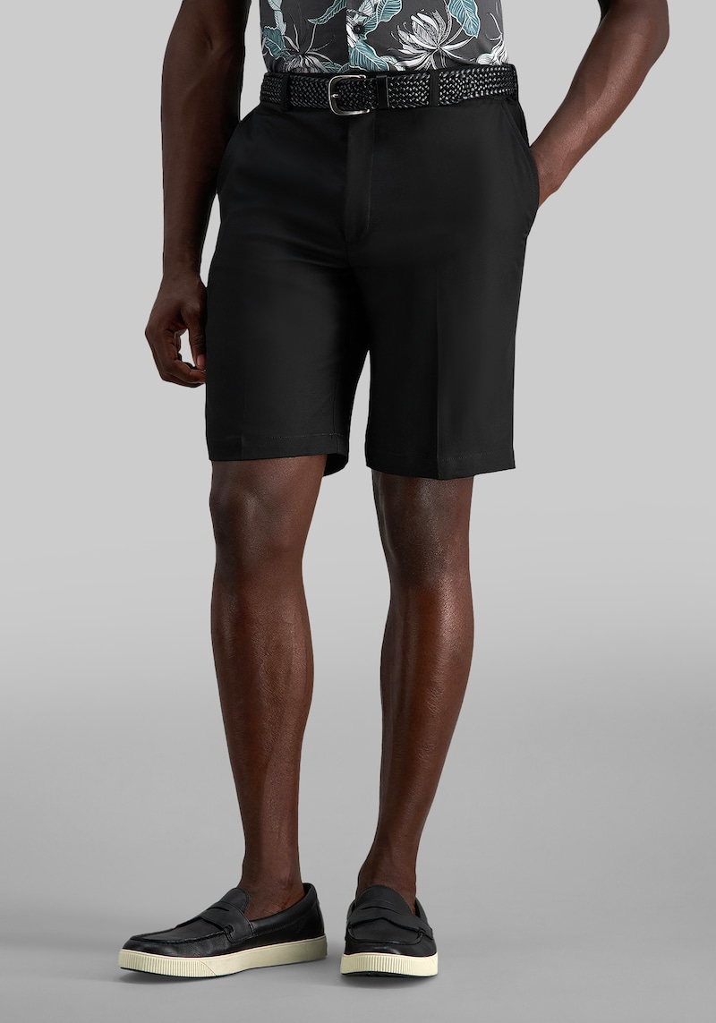 Men's Haggar COOL 18 Pro Straight Fit Performance Golf Shorts 9.5'' at Jos. A. Bank, Black, Size 44 Regular