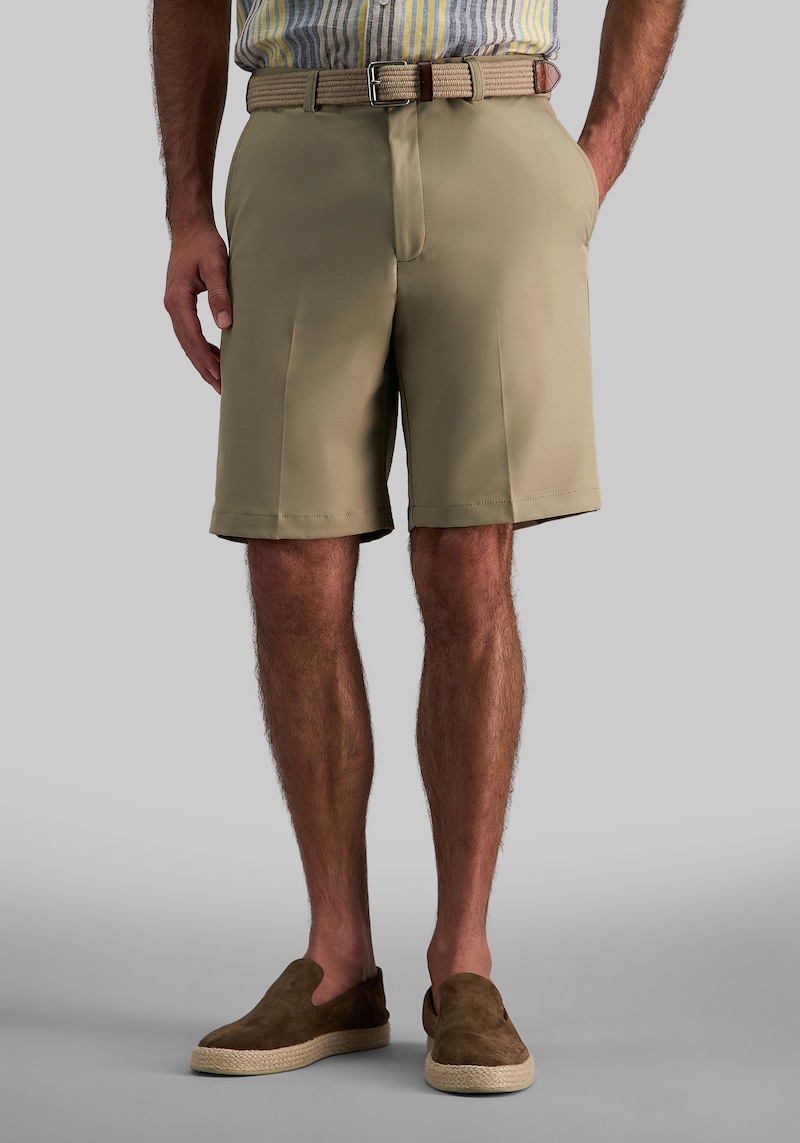 Men's Haggar COOL 18 Pro Straight Fit Performance Golf Shorts 9.5'' at Jos. A. Bank, Tan, Size 42 Regular
