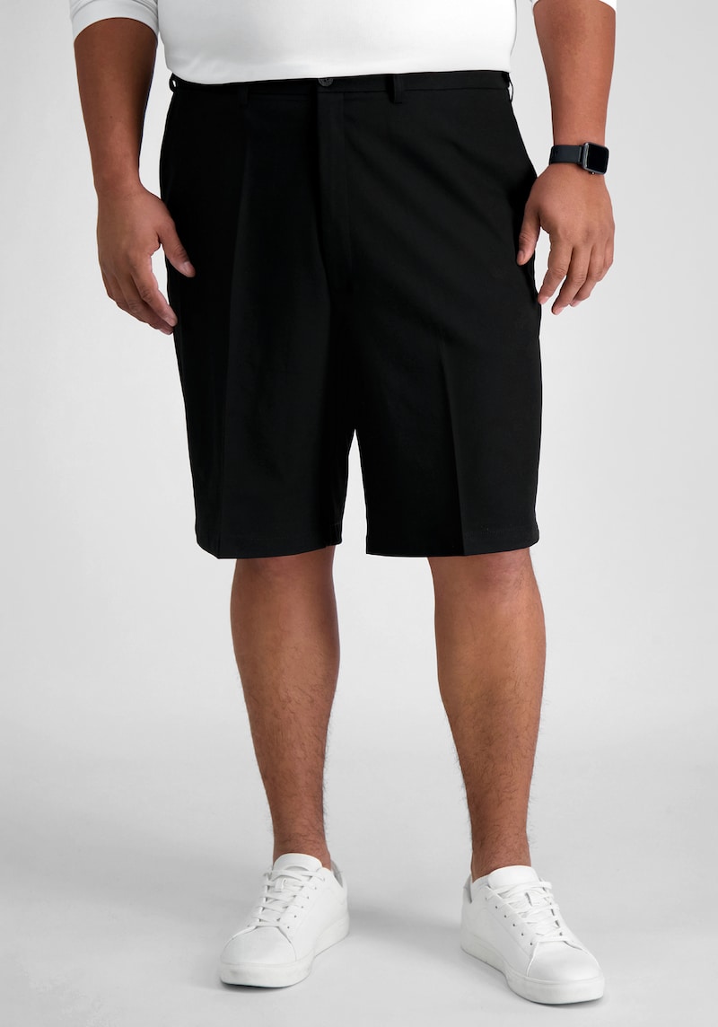 Men's Big & Tall Haggar Big & Tall COOL 18 Pro Straight Fit Performance Golf Shorts 9.5'' at Jos. A. Bank, Black, Size 50 Regular