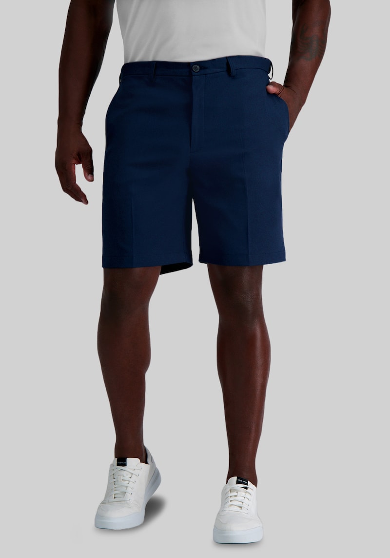 Men's Big & Tall Haggar Big & Tall COOL 18 Pro Straight Fit Performance Golf Shorts 9.5'' at Jos. A. Bank, Blue/Navy, Size 52 Regular