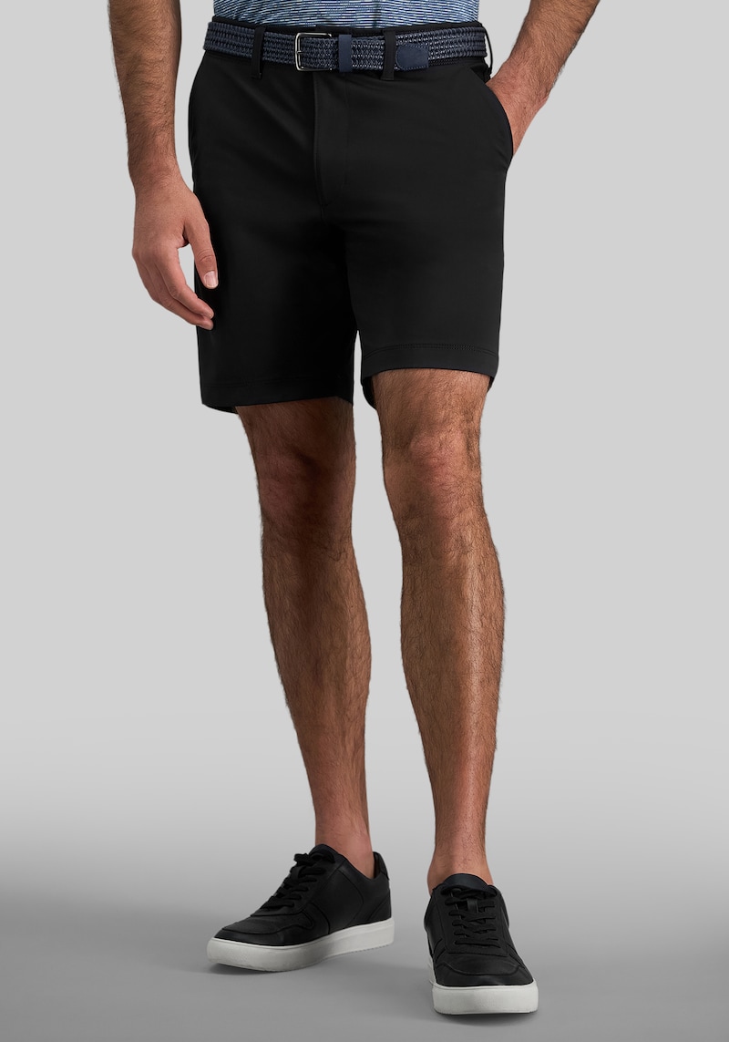 Men's Haggar Regular Fit Sport Performance Stretch Shorts 9'' at Jos. A. Bank, Black, Size 42 Regular