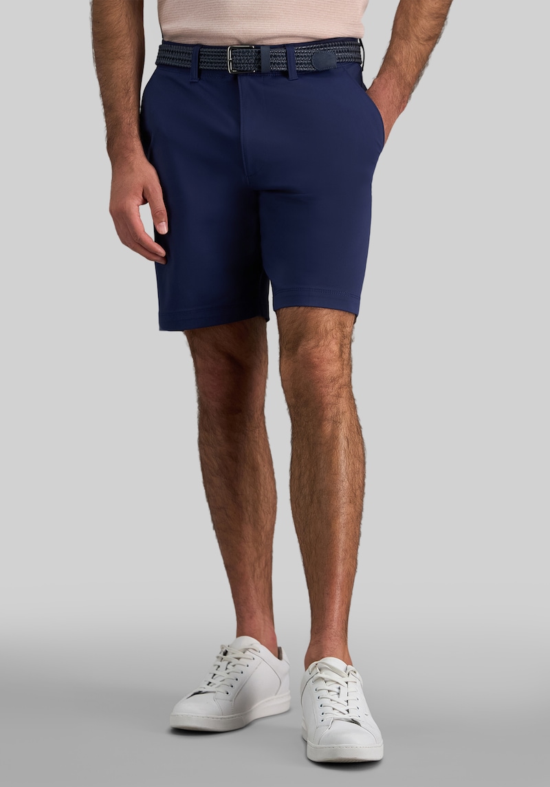 Men's Haggar Regular Fit Sport Performance Stretch Shorts 9'' at Jos. A. Bank, Blue/Navy, Size 30 Regular