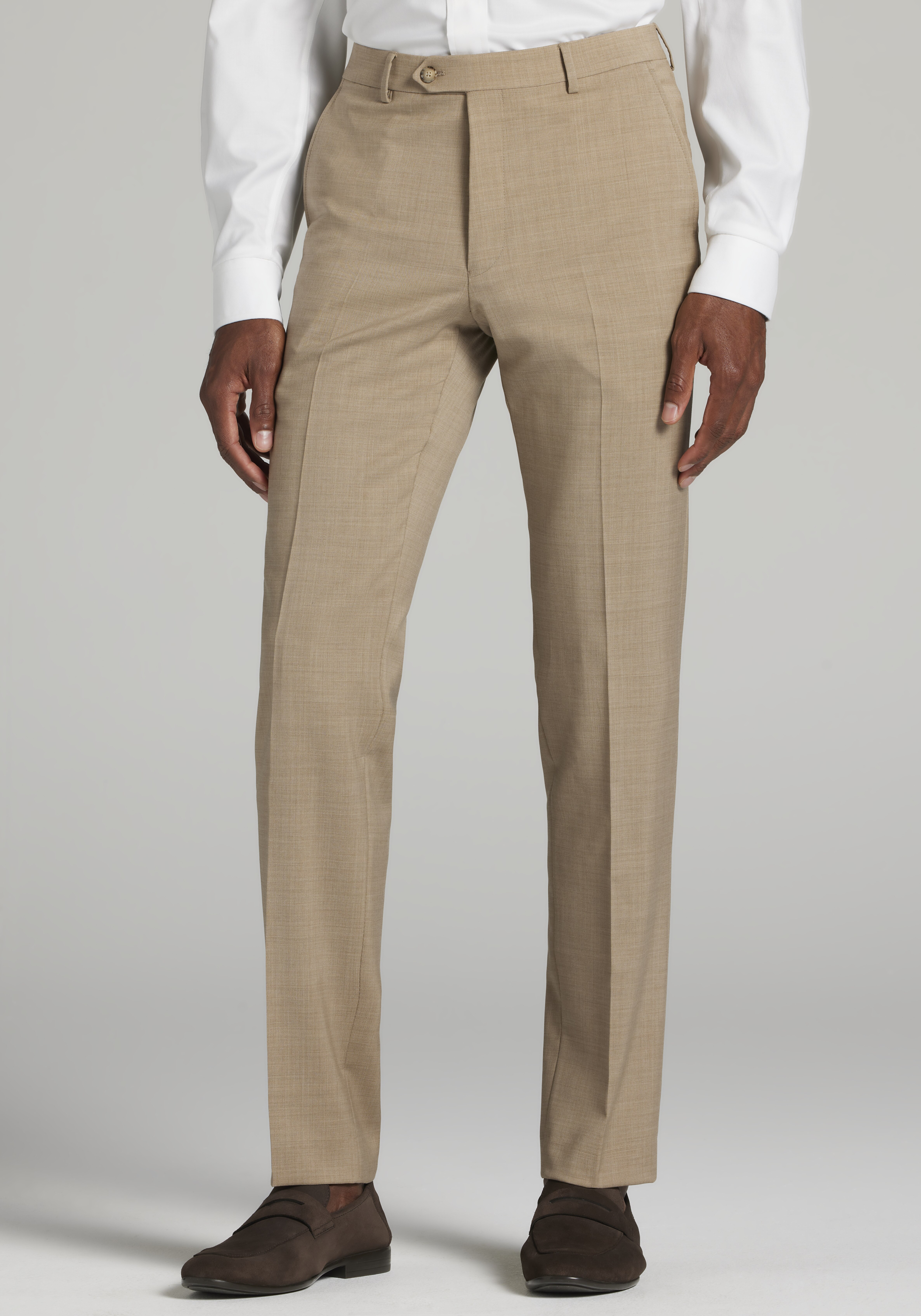 Men's Slim Fit Brown Pants