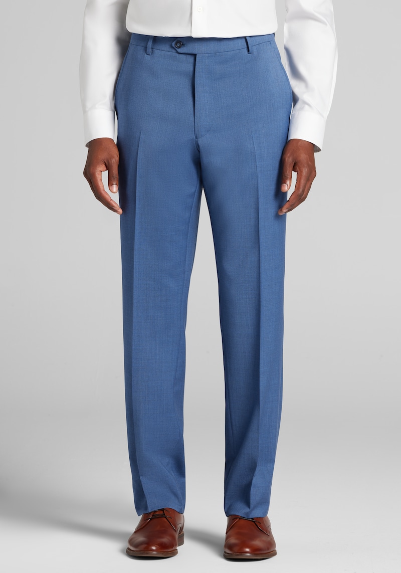 Men's Big & Tall Reserve Collection Tailored Fit Italian Wool Suit Pants at Jos. A. Bank, Blue, Size 48x30 - Suit Separates