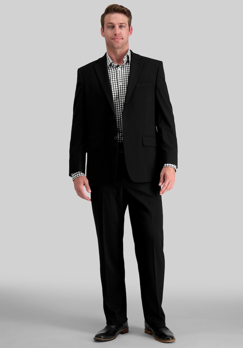 Men's J. M. Haggar Premium Stretch Classic Fit Suit Jacket at Jos. A. Bank, Black, Size 42 Long - Suit Separates