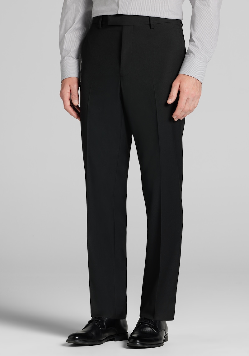 Men's Jos. A. Bank Slim Fit Washable Suit Pants at Jos. A. Bank, Black, Size 40x30 - Suit Separates