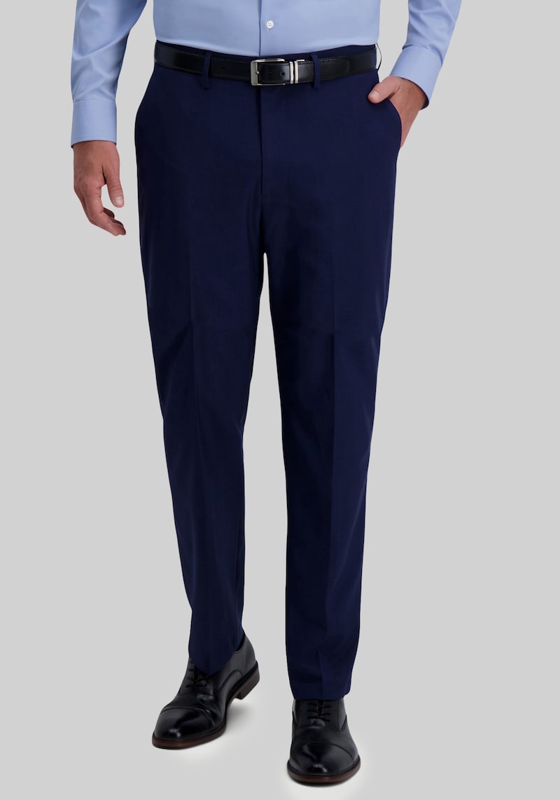 Men's Haggar Smart Wash Classic Fit 4-Way Stretch Suit Pants at Jos. A. Bank, Blue/Navy, Size 32x30 - Suit Separates