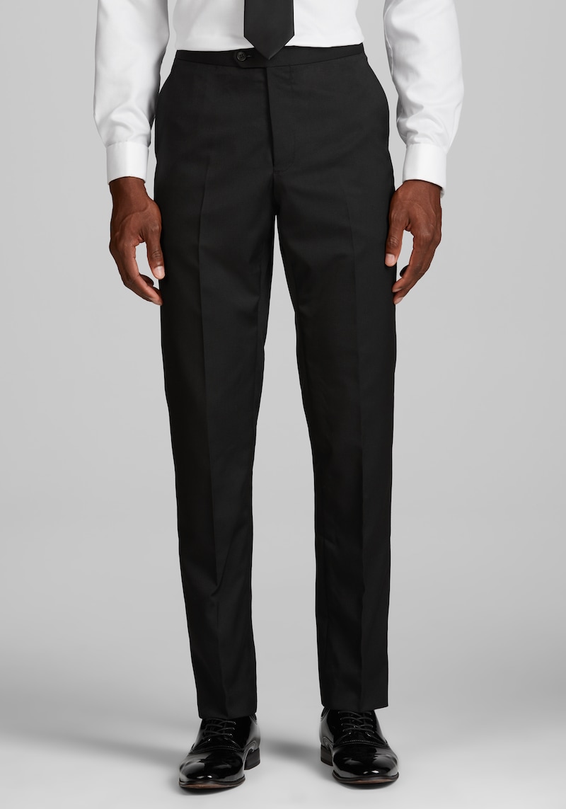 2420012 Black Slim Fit Plain Tuxedo