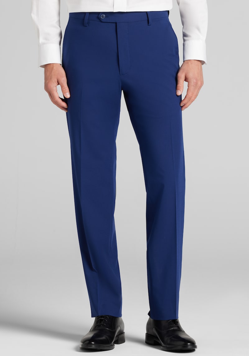 Men's Slim Fit Suit Pants at Jos. A. Bank, Bright Blue, Size 33x32