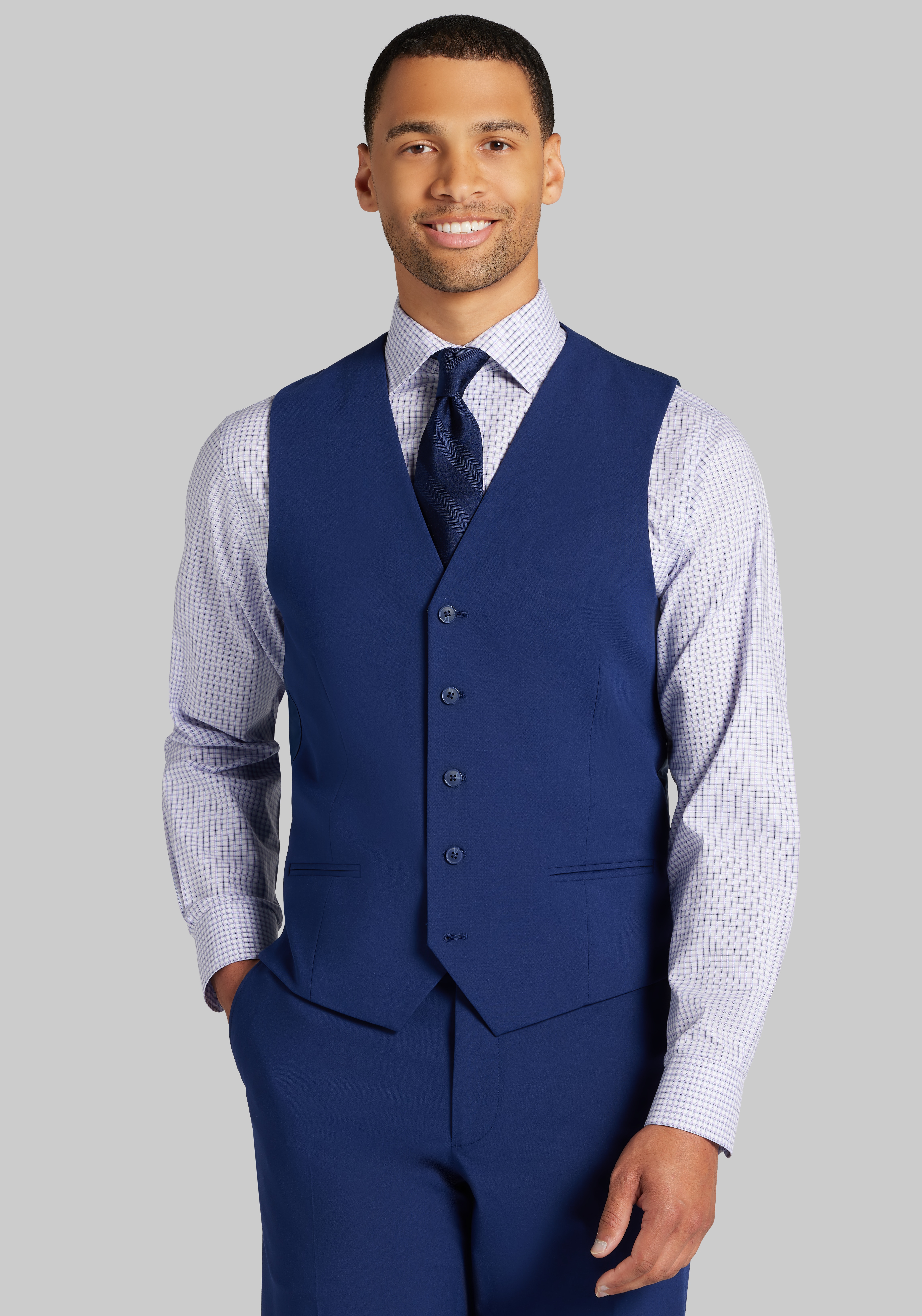 mens dress vests blue Savile Wool Blend Suit Vest | Classic Regular Suit Look Suit Vest Navy Blue Suit Vest |
