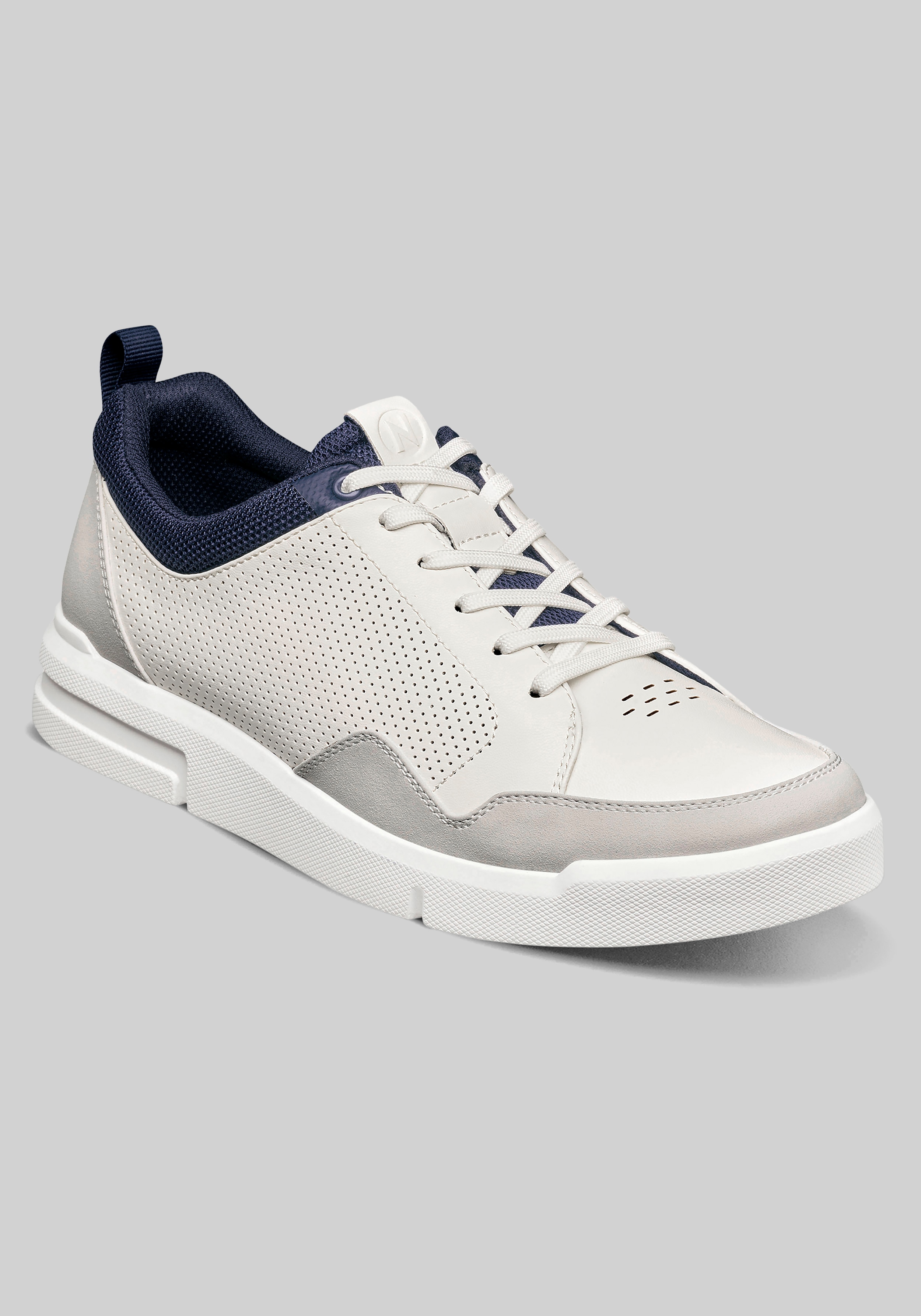 Men's White Leather Sneakers