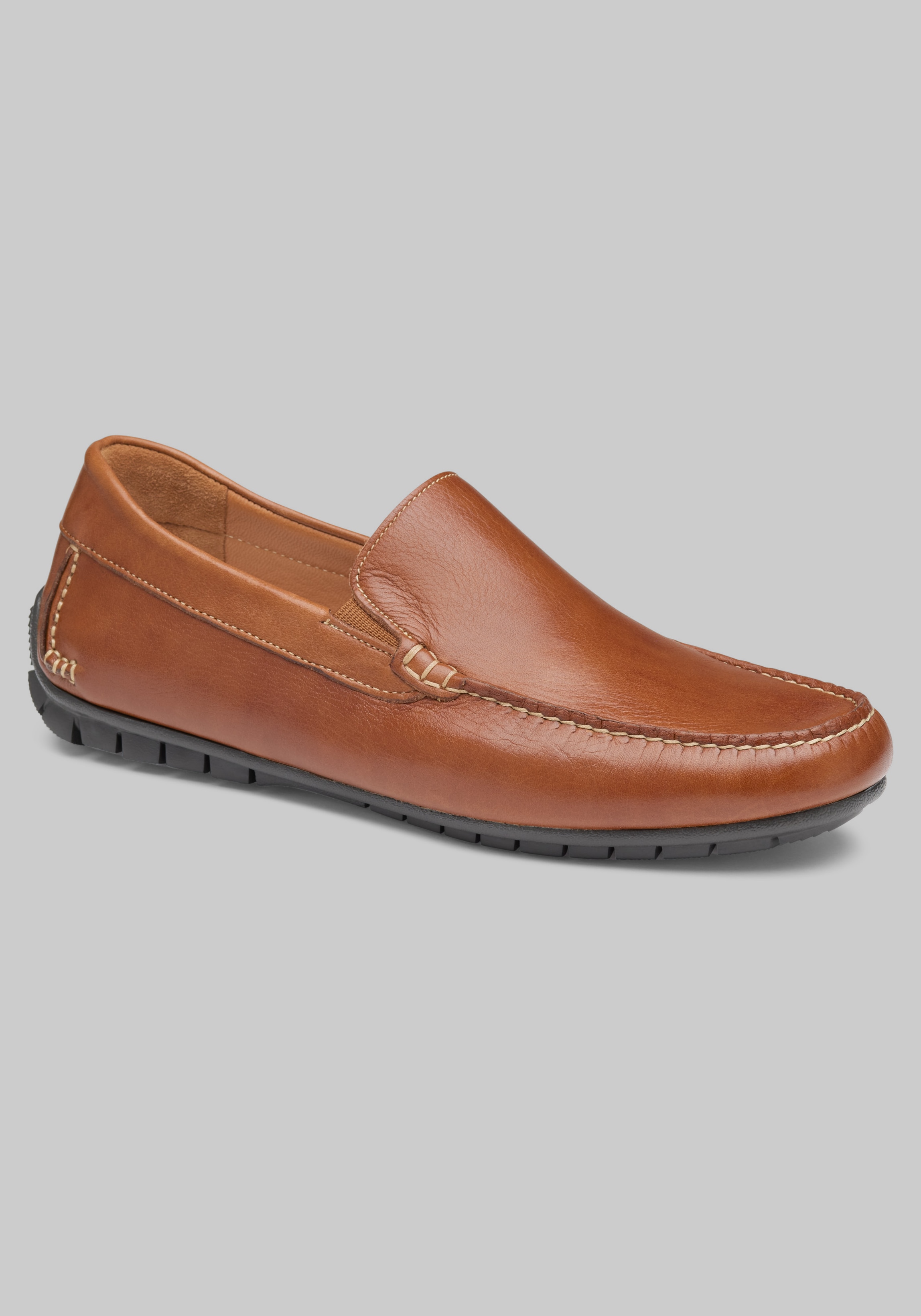 Men's Tan Slip-On Dress Shoes