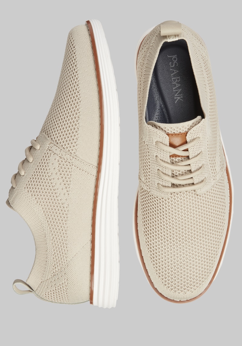 Men's Jos. A. Bank Knit Hybrid Sneakers at Jos. A. Bank, Taupe