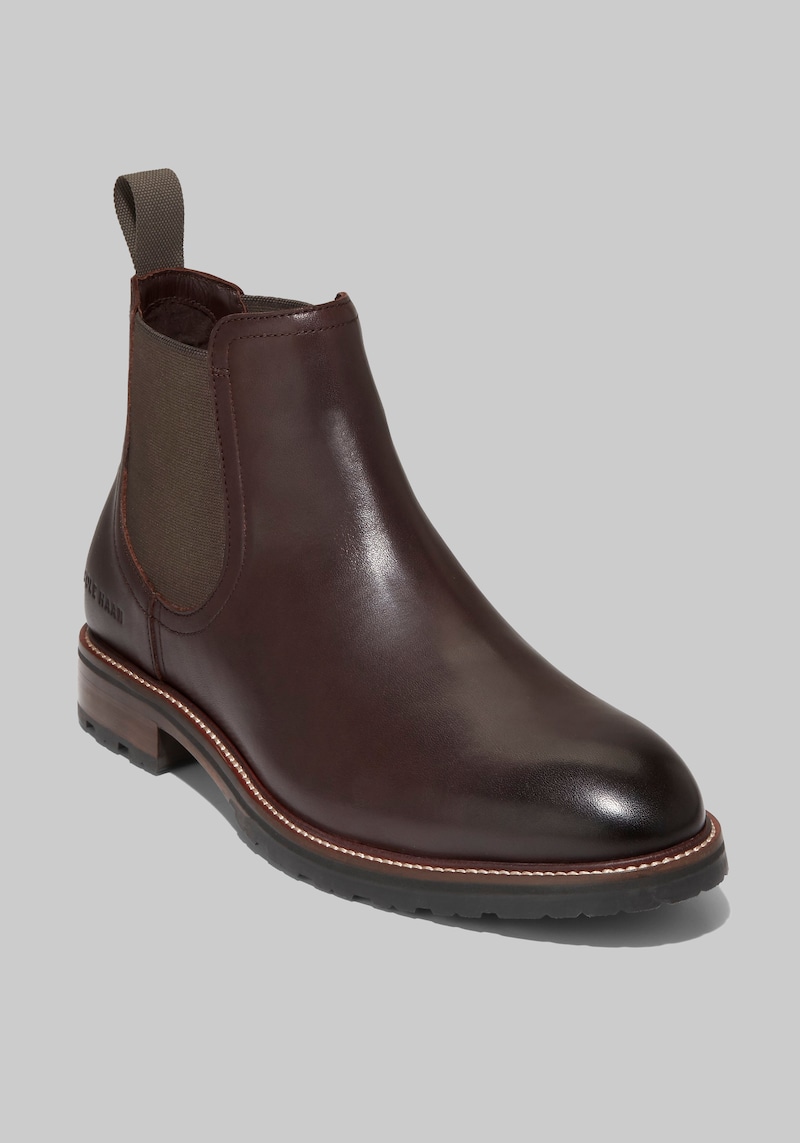 Cole Haan Men's Berkshire Lug Chelsea Boots, Dark Brown, 13 D Width