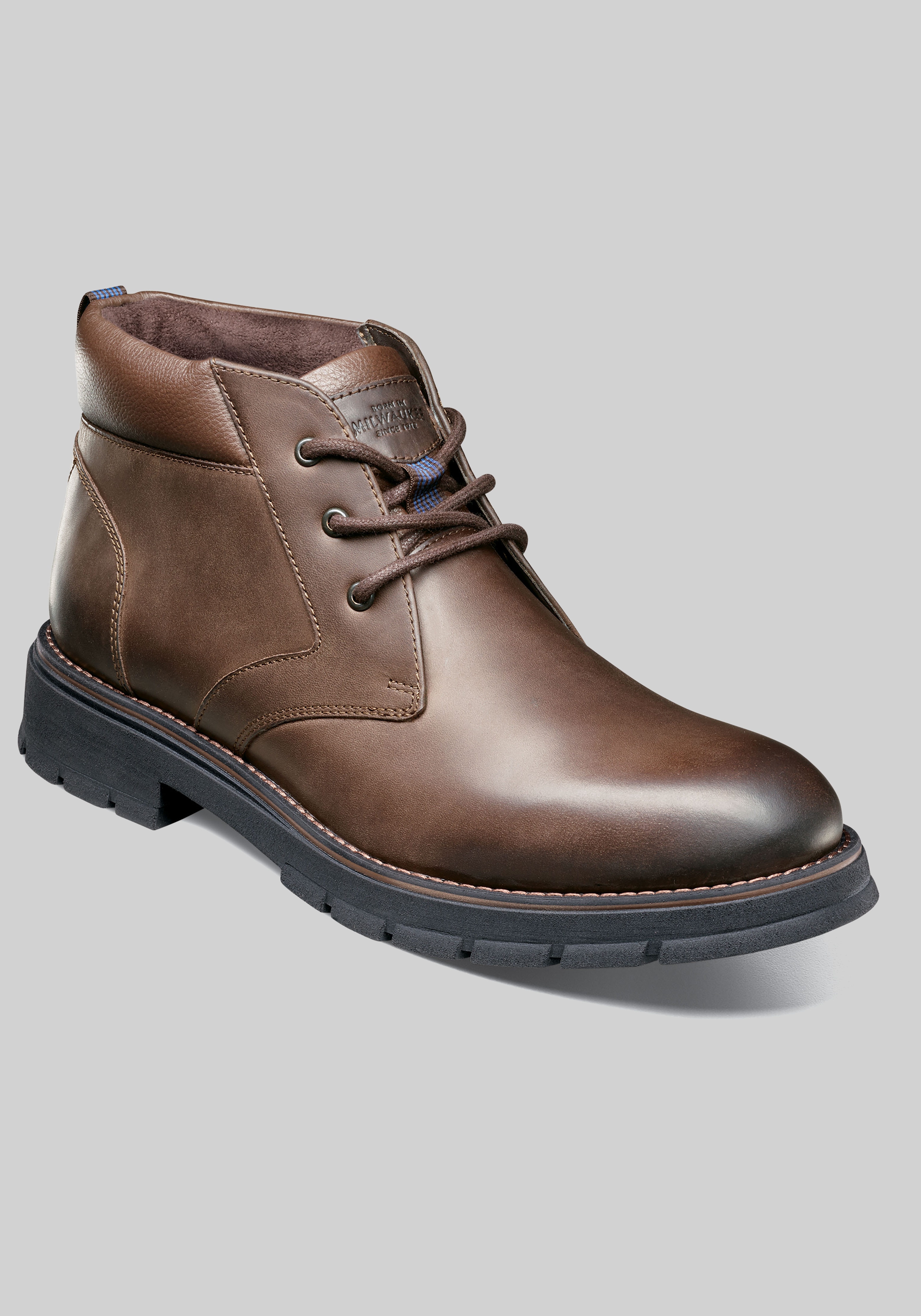 Men's Brown Leather Work Shoes