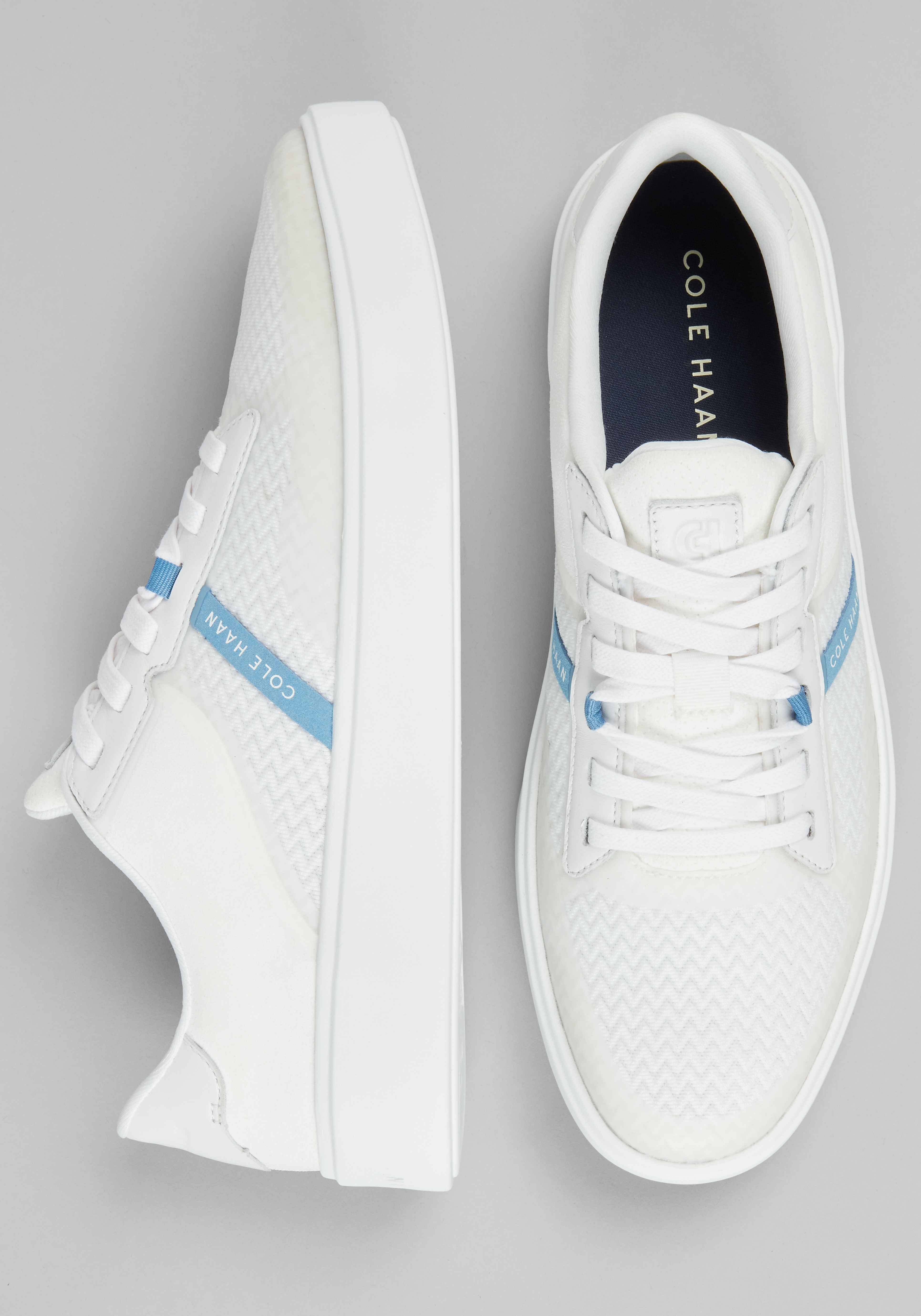 Men's White Mesh Sneakers