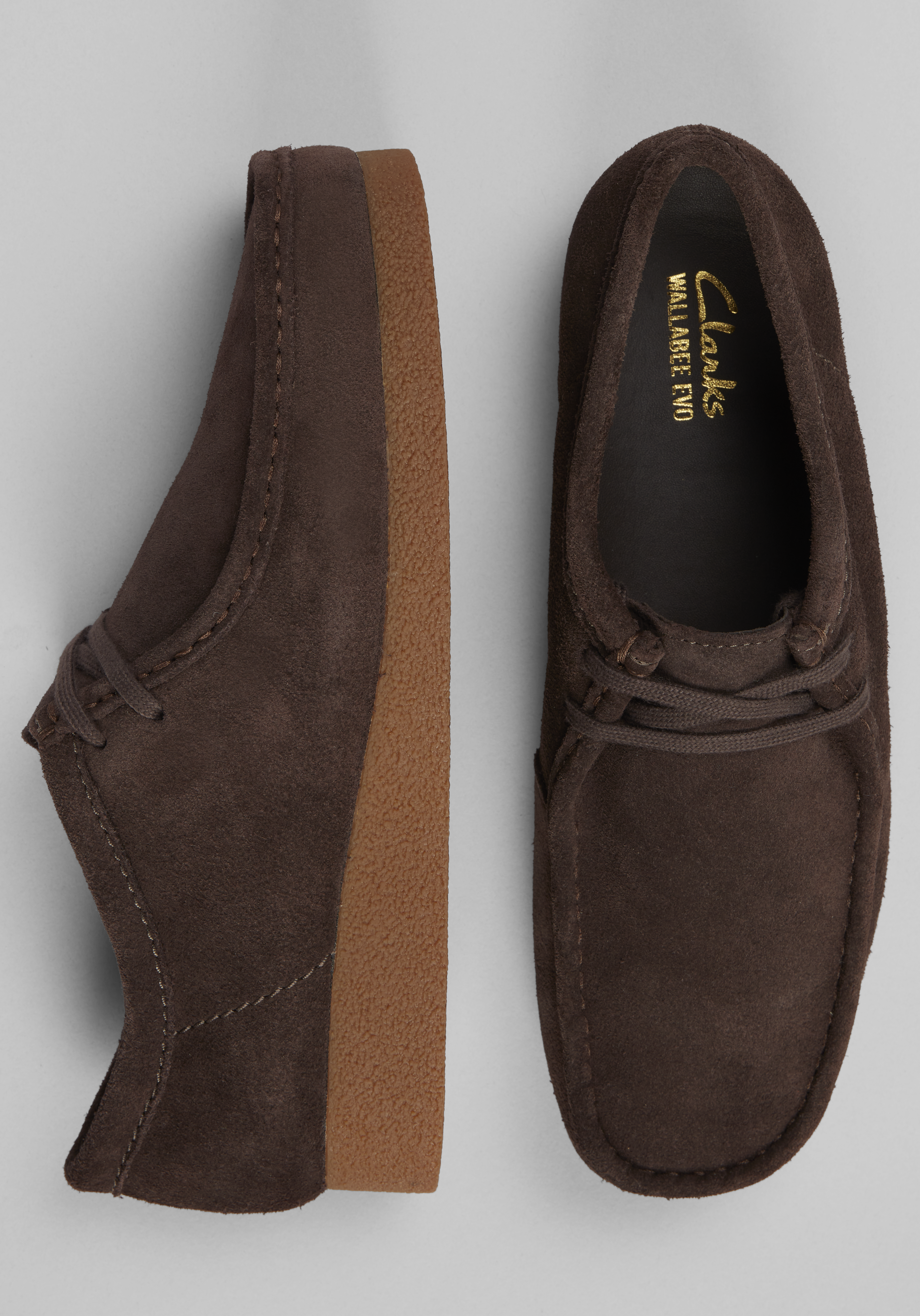 Clarks Wallabee EVO Shoes , Dark Brown