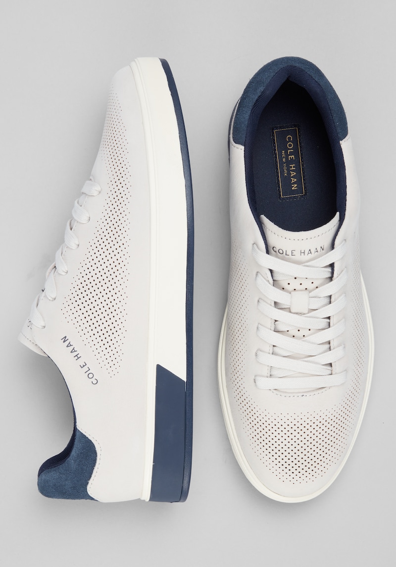 Cole Haan Men's Grandpro Angleace Sneakers at Jos. A. Bank, Cream/Ivory/White, Size 8.5 D Width - Shoes