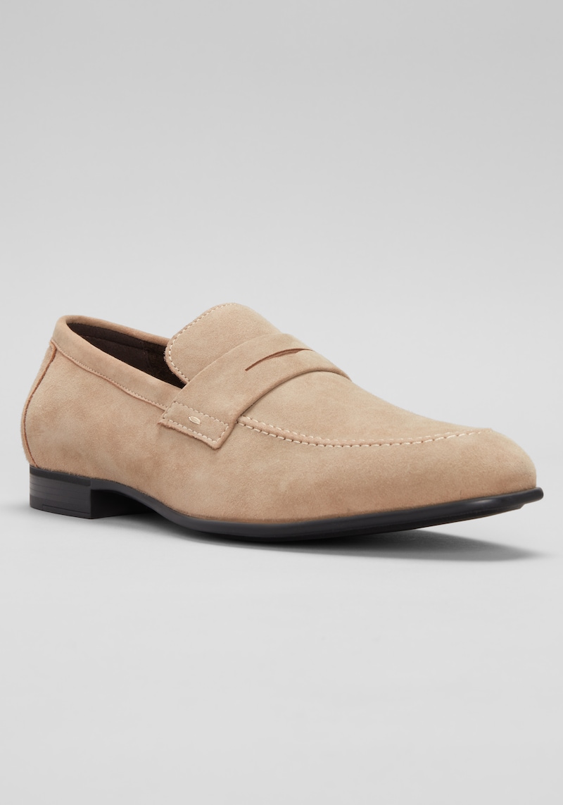 Johnston & Murphy Men's Elston Penny Loafers at Jos. A. Bank, Beige/Tan, Size 13 D Width - Shoes