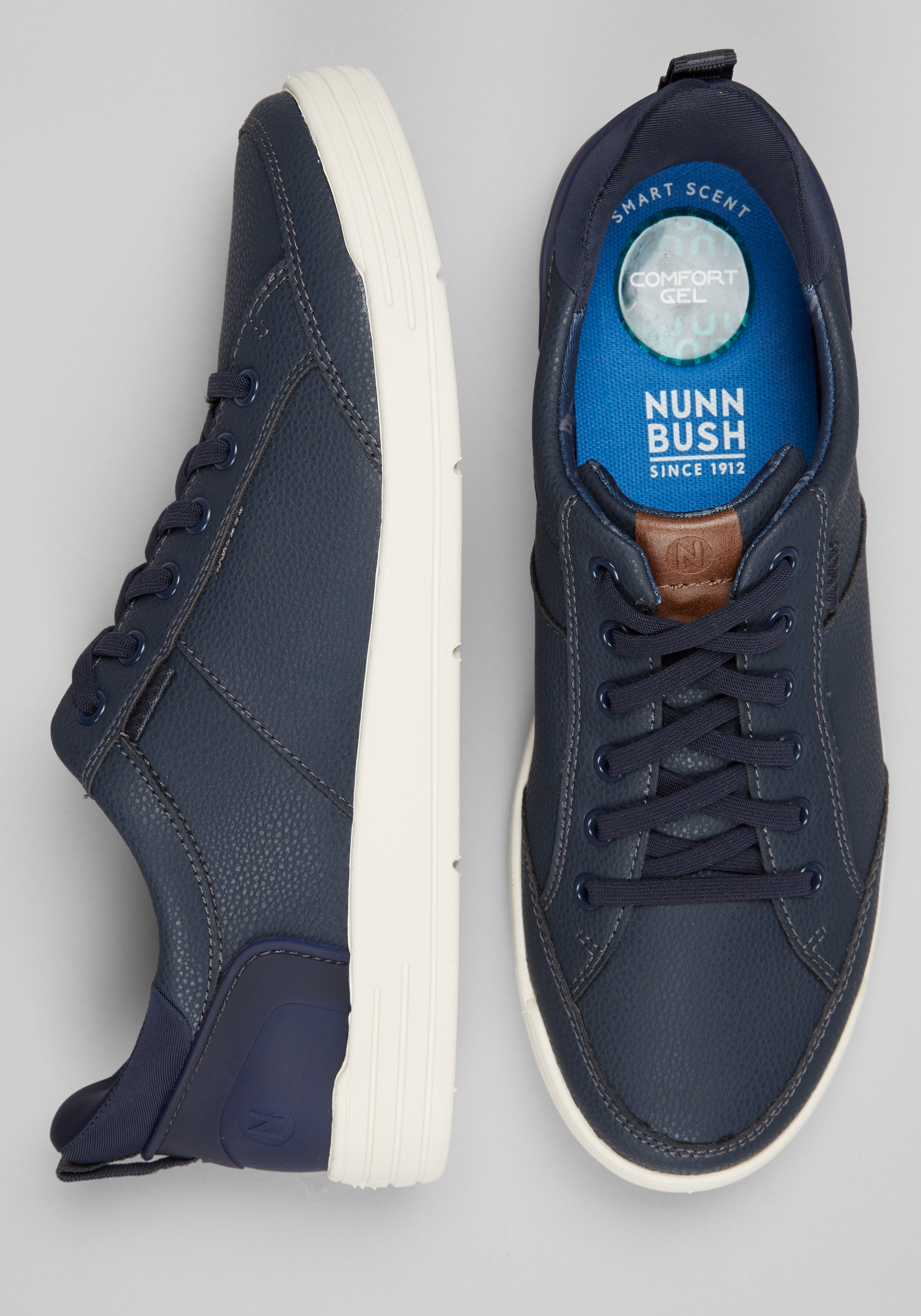 Blue Lace Up Oxford Shoes