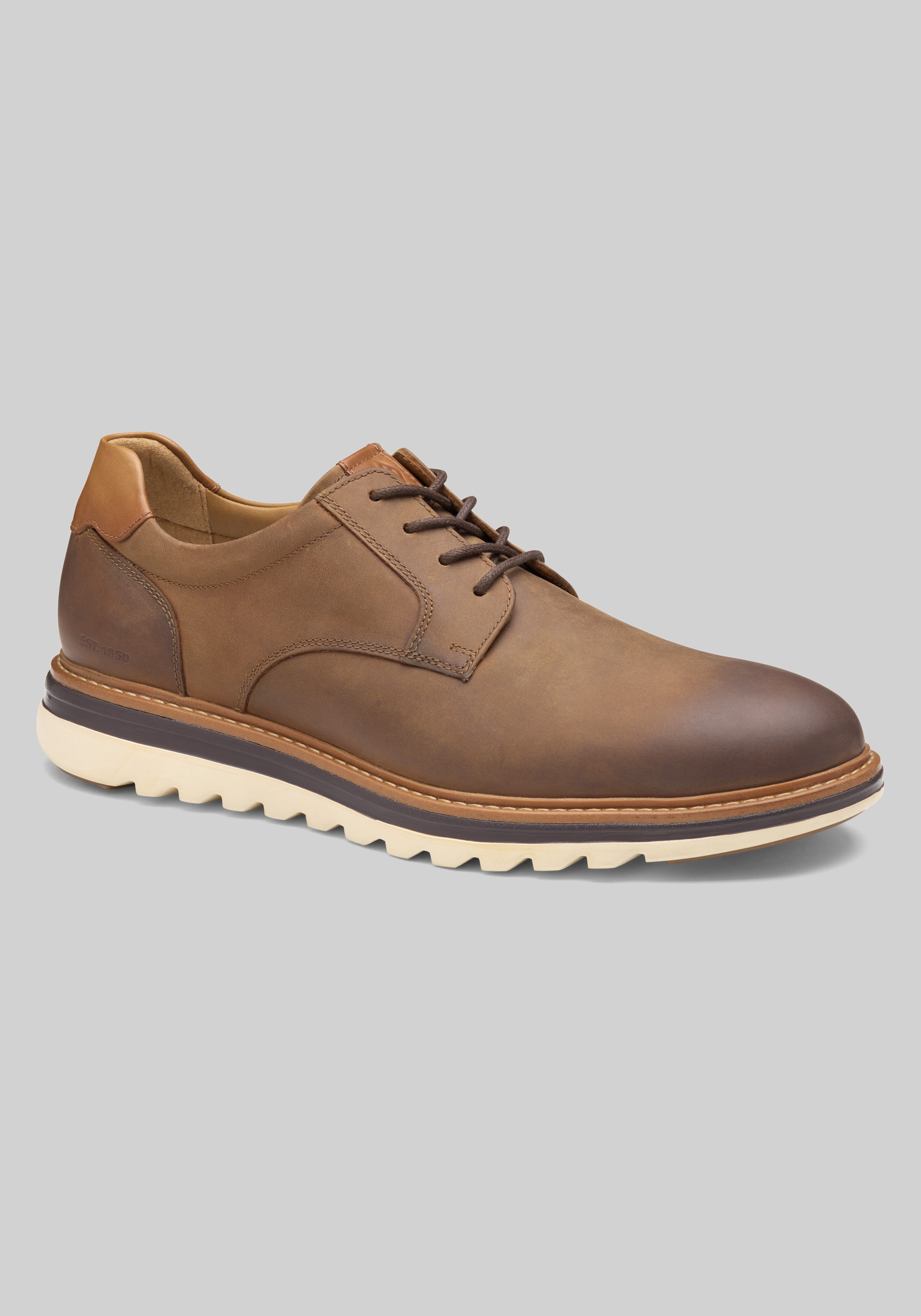 Men's Brown Leather Work Shoes