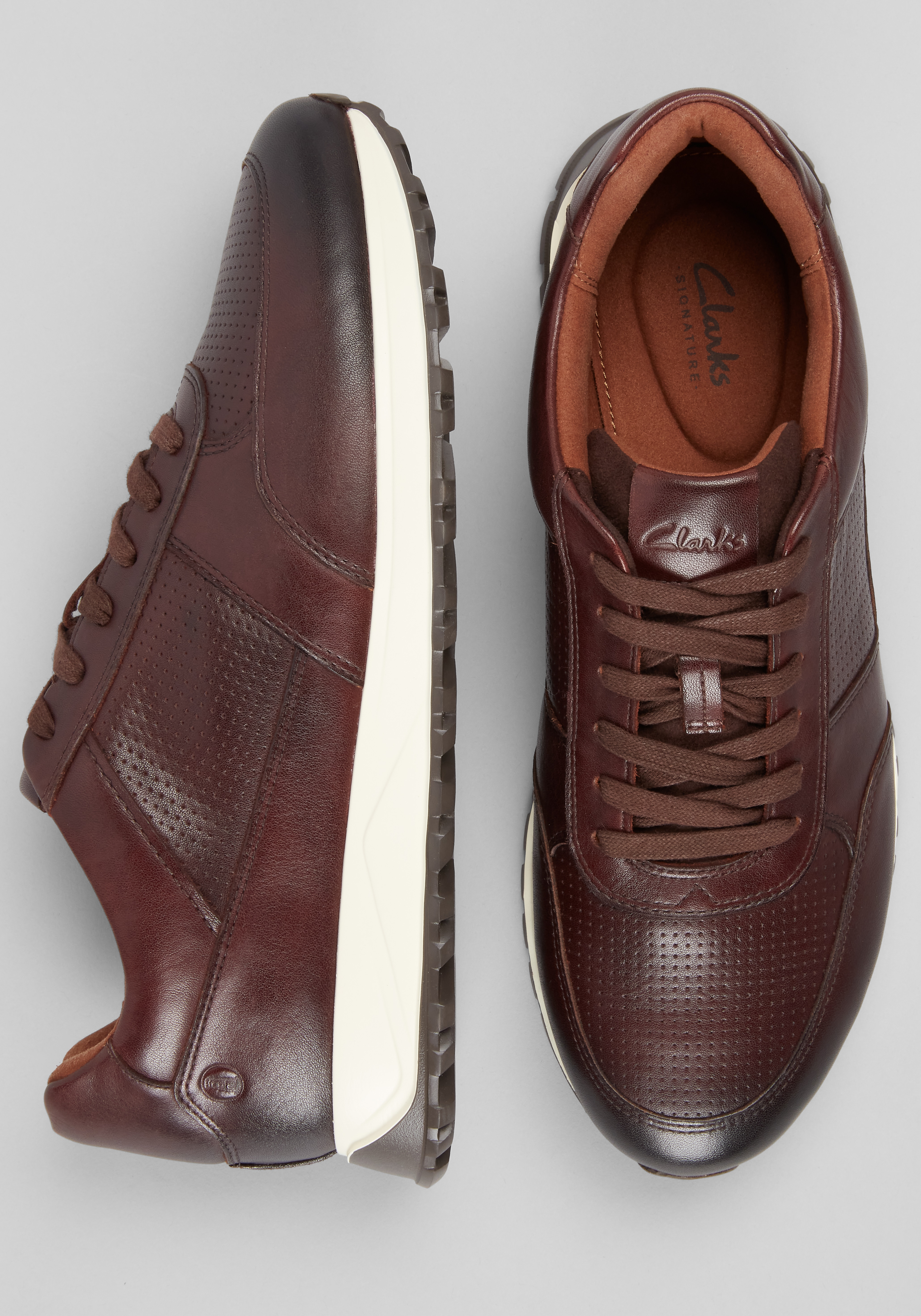 Men's Brown Leather Sneakers