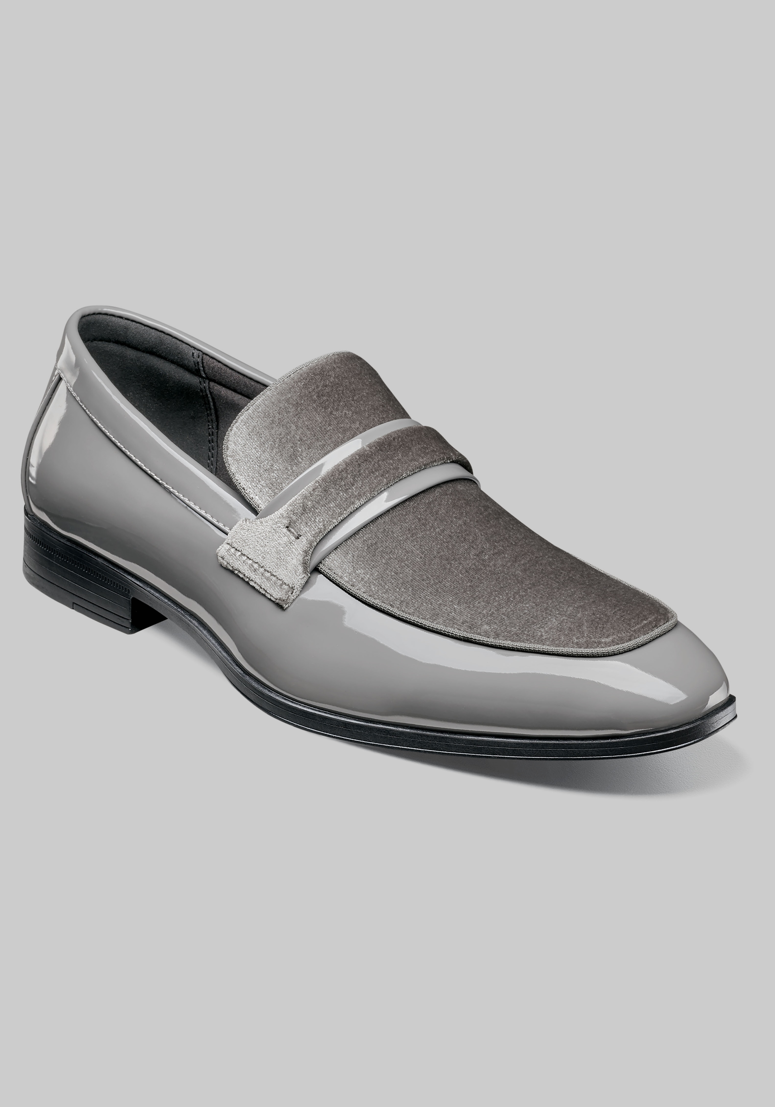 Men's Grey Slip On Loafers