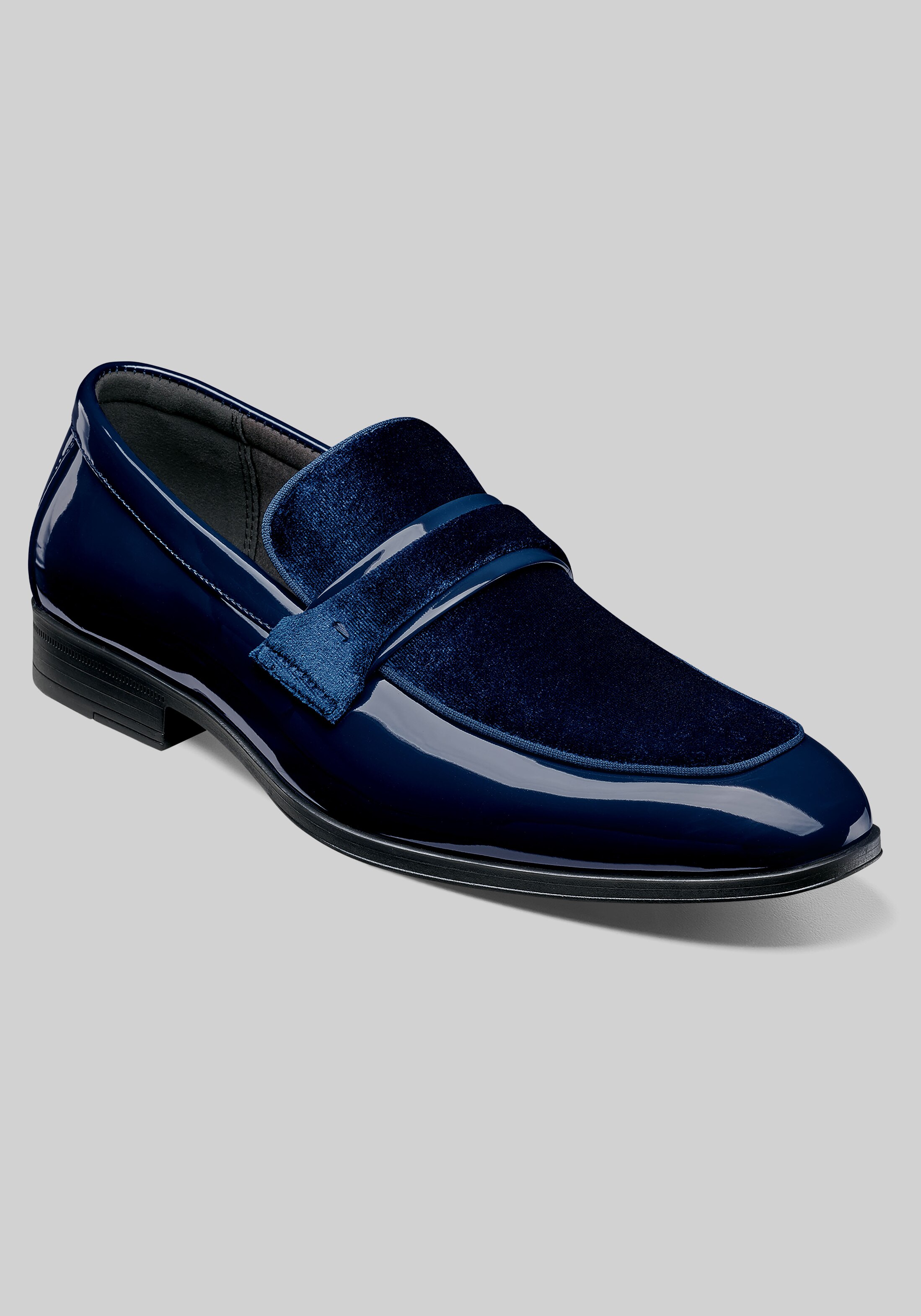 navy blue dress shoe Taft Men's Miles Medium and Wide Width Oxford Dress Shoe, Navy 8 main image 1