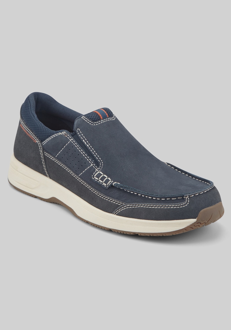 Rockport Men's Atwell Slipâ€‘On Moc Toe Shoes at Jos. A. Bank, Blue/Navy, Size 13 D Width