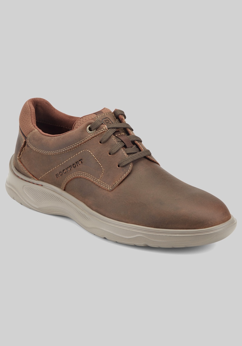 Rockport Men's Colden Oxfords at Jos. A. Bank, Tan, Size 14 Wide - Shoes