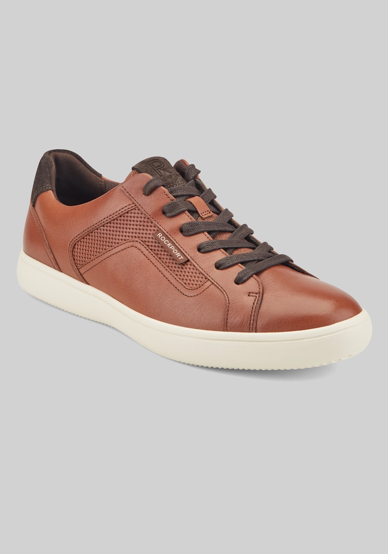 Rockport Men's Collins Sneakers at Jos. A. Bank, Brown/Cognac, Size 13 D Width - Shoes