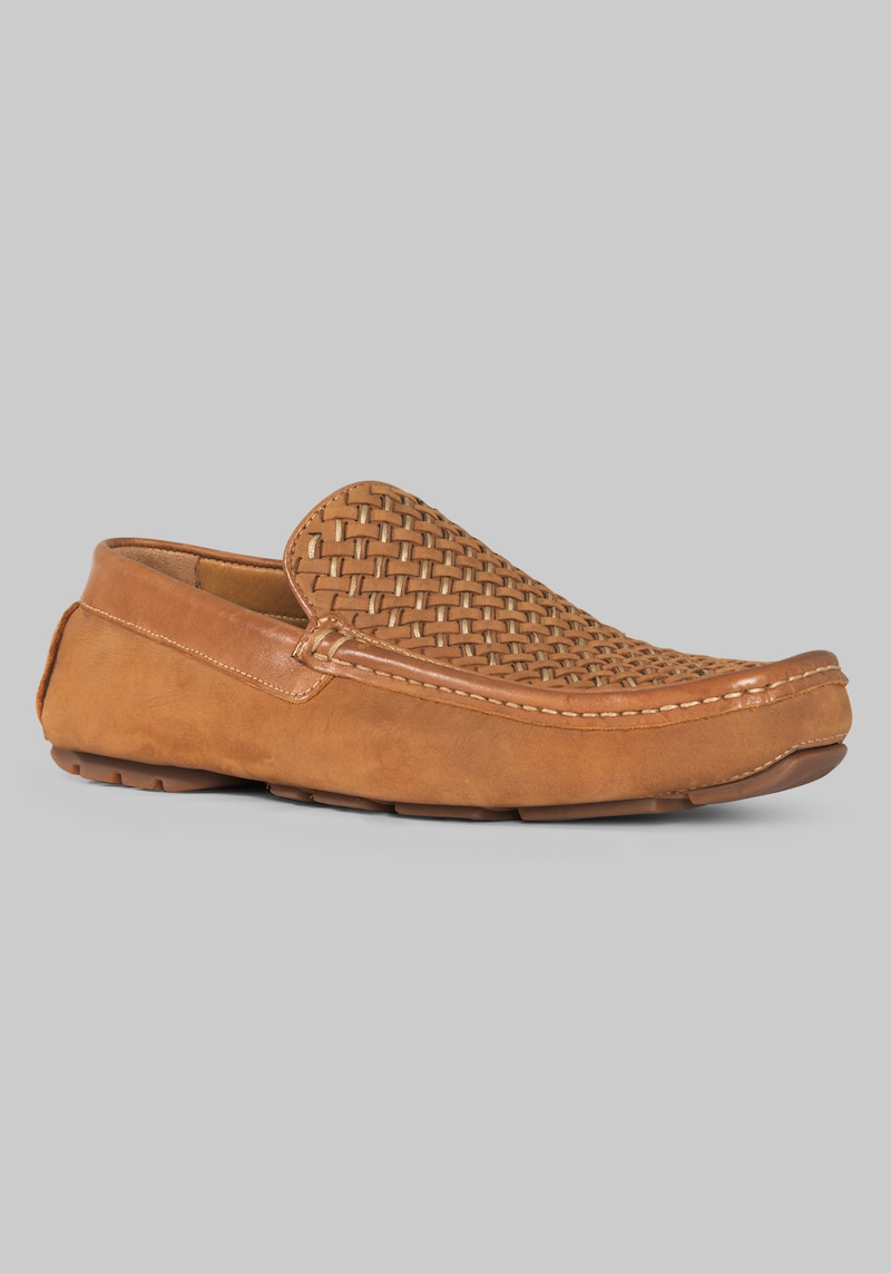 Donald Pliner Men's Damiano Woven Moc Toe Loafers at Jos. A. Bank, Tan, Size 8 D Width - Shoes