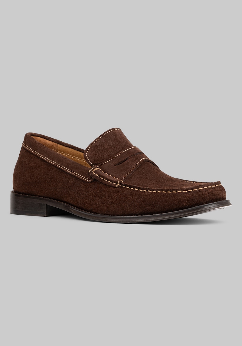 Donald Pliner Men's Miles Penny Loafers at Jos. A. Bank, Dark Brown, Size 9.5 D Width - Shoes