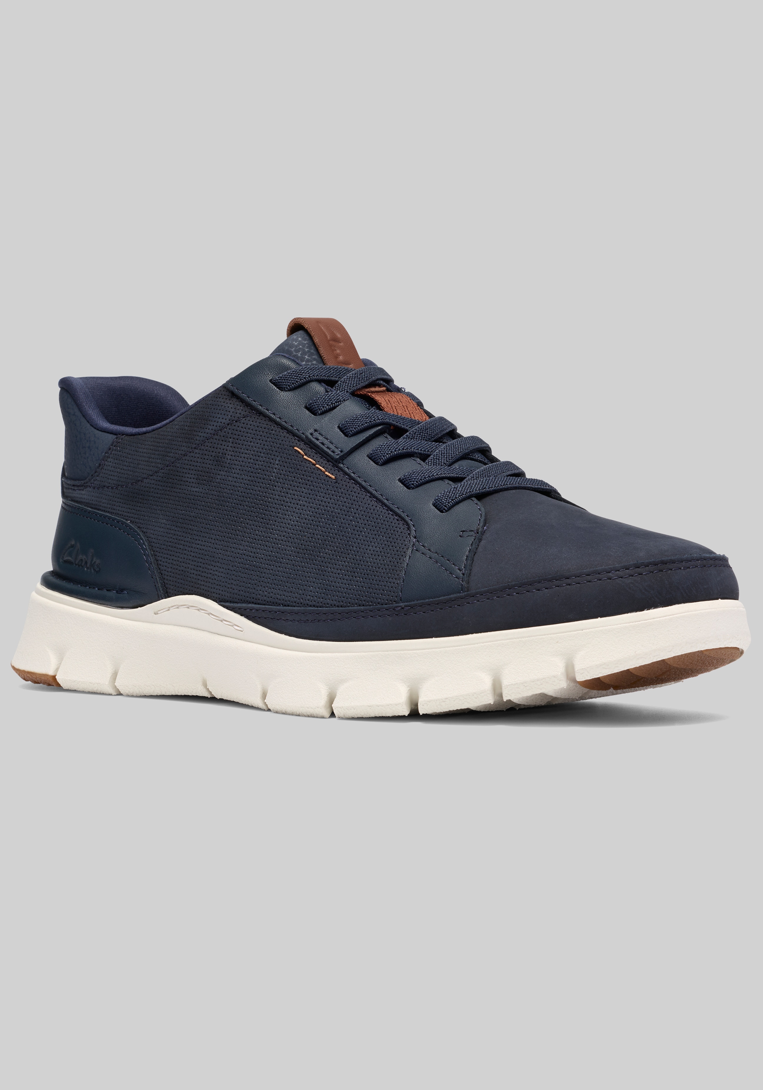 Men's Lace Up Leather Sneakers