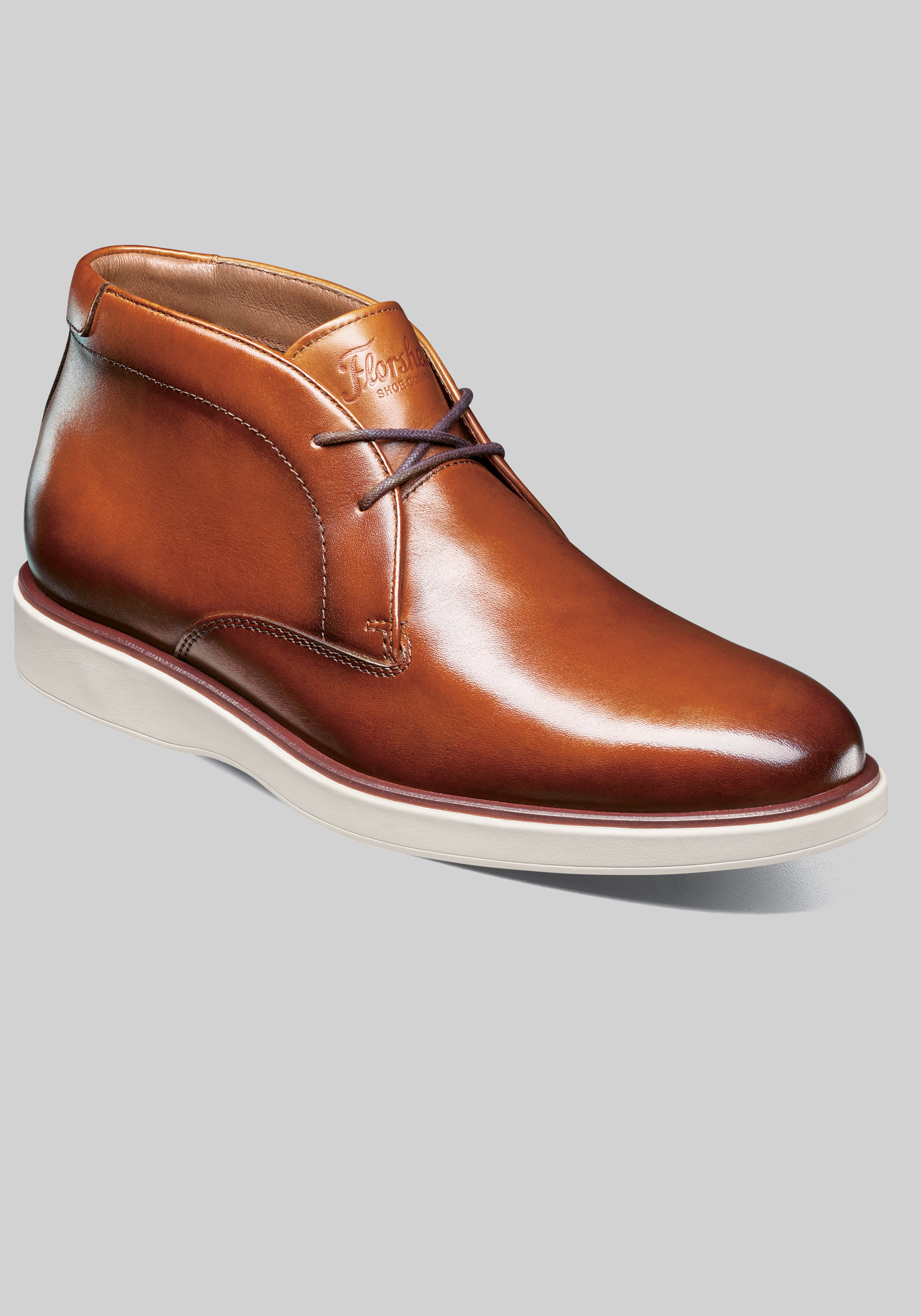 Florsheim Avenue Plain Toe Chukka Boots , British Tan- Shoes