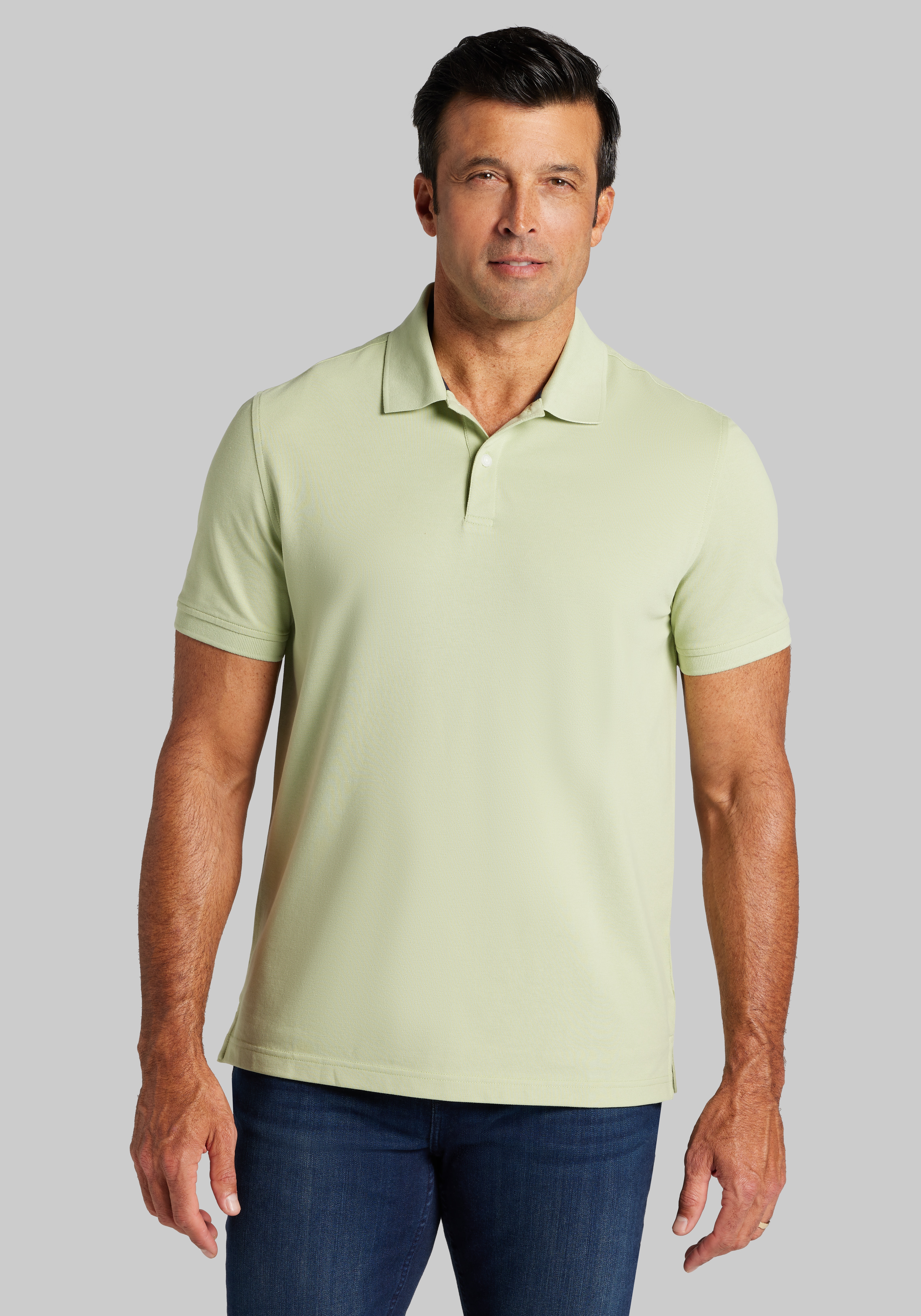 Solid Green Polo Shirts
