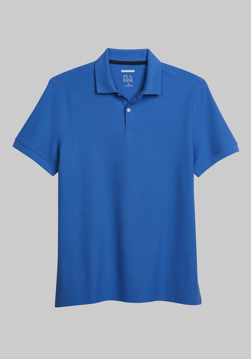 JoS. A. Bank Big & Tall Men's Tailored Fit Polo , Strong Blue, XX Large