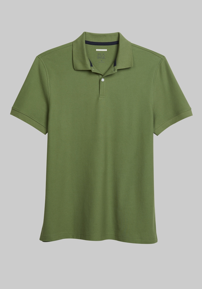 JoS. A. Bank Big & Tall Men's Tailored Fit Polo , Vineyard Green, XX Large